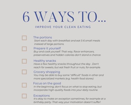 6 Ways to improve your Clean Eating