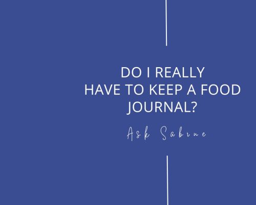 Do I really have to keep a food journal?